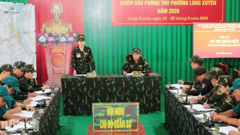 Long Xuyên hoàn thành diễn tập chiến đấu trong khu vực phòng thủ