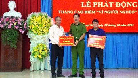Thoại Sơn phát động Tháng cao điểm Vì người nghèo và vận động Quỹ Cây mùa Xuân