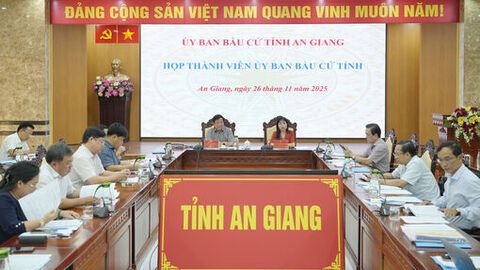 Ủy ban Bầu cử tỉnh An Giang họp chuẩn bị công tác bầu cử