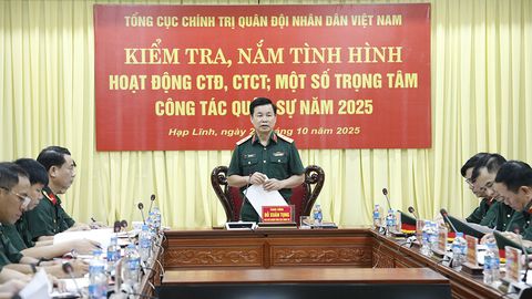 Tổng cục Chính trị kiểm tra công tác đảng, công tác chính trị tại Bắc Ninh