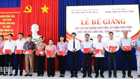 155 cán bộ An Giang được bồi dưỡng kỹ năng quản trị, điều hành