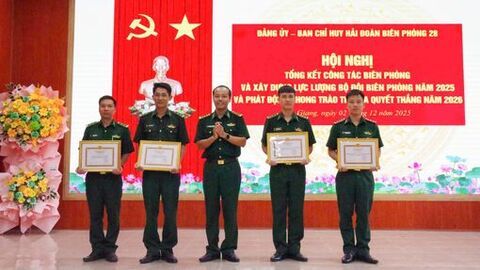 Hải đoàn Biên phòng 28 tổng kết nhiệm vụ năm 2025