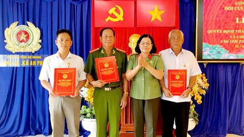 Hội Cựu Công an nhân dân tỉnh An Giang thành lập các chi hội cơ sở