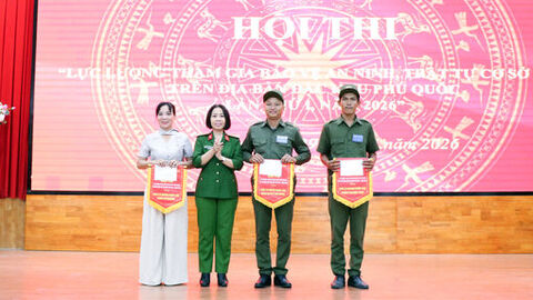 Hội thi Lực lượng tham gia bảo vệ an ninh, trật tự ở cơ sở giỏi tại đặc khu Phú Quốc