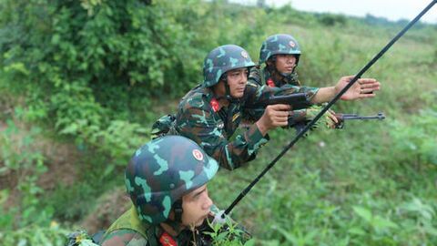 Tiểu đoàn 6 hoàn thành diễn tập chiến thuật tại Trường bắn Chi Lăng