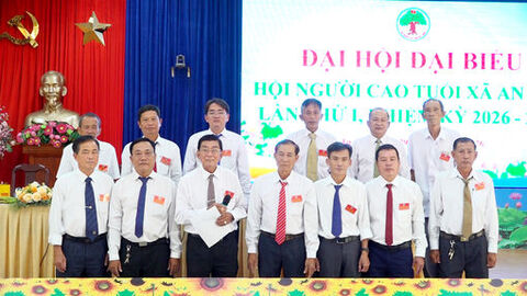 Ông Trần Văn Rồng giữ chức Chủ tịch Hội Người cao tuổi xã An Phú nhiệm kỳ 2026 - 2031