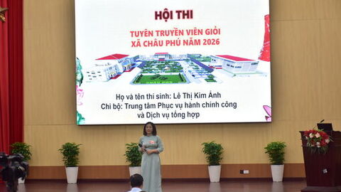 Xã Châu Phú tổ chức hội thi tuyên truyền viên giỏi năm 2026