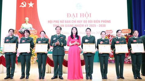 Đại hội Hội Phụ nữ Ban Chỉ huy Bộ đội Biên phòng tỉnh An Giang nhiệm kỳ 2025 - 2030