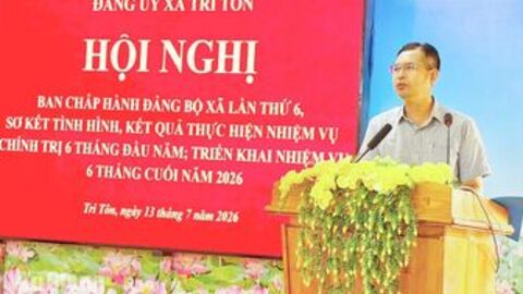 Tri Tôn tập trung 7 nhiệm vụ trọng tâm, quyết tâm giải ngân 100% vốn đầu tư công