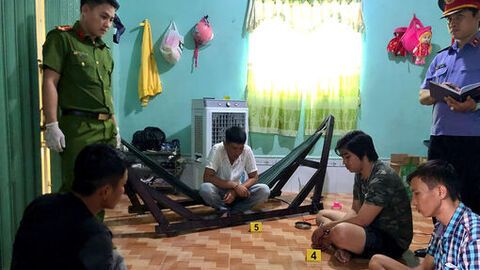 Phát hiện nhóm người sử dụng trái phép chất ma túy tại xã An Biên