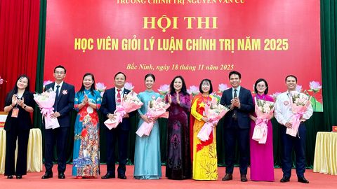 Sôi nổi Hội thi Học viên giỏi lý luận chính trị năm 2025