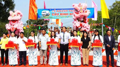 Khánh thành cầu Bình Đông