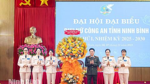 Đại hội đại biểu Hội Phụ nữ Công an tỉnh Ninh Bình lần thứ I, nhiệm kỳ 2025-2030