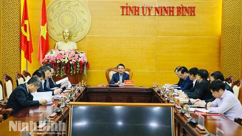 Hội nghị Thường trực Tỉnh ủy, Thường trực Ban Chỉ đạo bầu cử tỉnh cho ý kiến về công tác chuẩn bị bầu cử