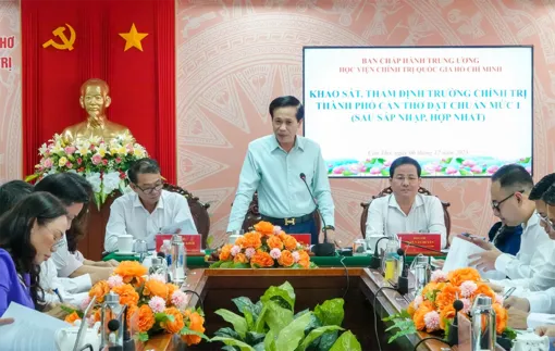 Trường Chính trị TP Cần Thơ đủ điều kiện đạt chuẩn mức 1 (sau hợp nhất, sáp nhập) 