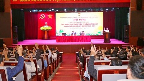 Hải Phòng: Ủy ban MTTQ Việt Nam thành phố tổ chức Hội nghị hiệp thương lần thứ nhất