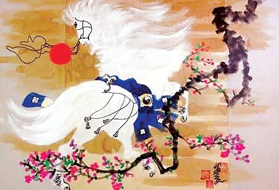 “Kể chuyện" ngựa trên tranh
