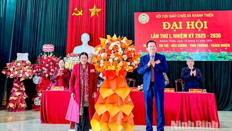 Đại hội đại biểu Hội Cựu giáo chức xã Khánh Thiện lần thứ I, nhiệm kỳ 2025 - 2030