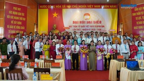 Đại hội đại biểu Mặt trận Tổ quốc Việt Nam xã Bình Sơn lần thứ I, nhiệm kỳ 2025 - 2030