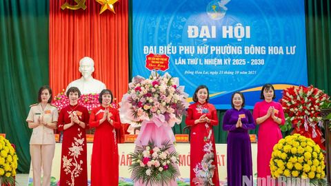 Đại hội đại biểu Phụ nữ phường Đông Hoa Lư lần thứ I, nhiệm kỳ 2025-2030