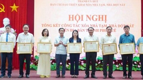 Thành phố Huế hoàn thành mục tiêu xóa nhà tạm, nhà dột nát