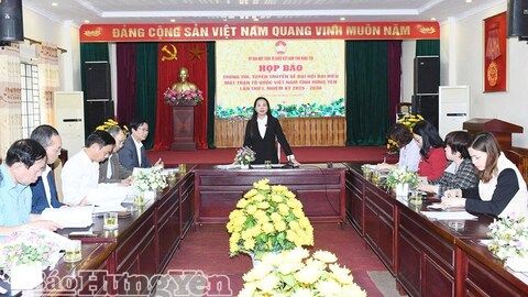 Hưng Yên: 550 đại biểu tham dự Đại hội đại biểu MTTQ Việt Nam tỉnh lần thứ I, nhiệm kỳ 2025 - 2030
