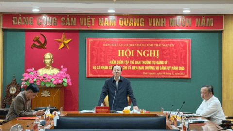 Hội nghị kiểm điểm tập thể và cá nhân các đồng chí Ủy viên Ban Thường vụ Đảng ủy các cơ quan Đảng tỉnh năm 2025