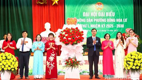 Đại hội Đại biểu Hội Nông dân phường Đông Hoa Lư lần thứ I, nhiệm kỳ 2025-2030