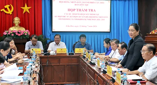 Ban Dân tộc HĐND TP Cần Thơ thẩm tra các dự thảo nghị quyết 
