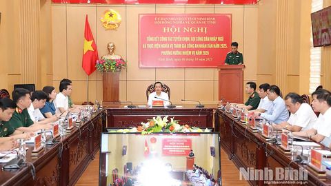 Hội nghị tổng kết công tác tuyển chọn, gọi công dân nhập ngũ và thực hiện nghĩa vụ tham gia Công an nhân dân năm 2025