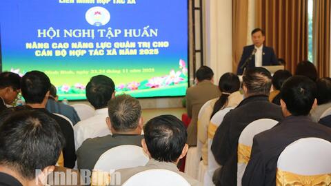 Tập huấn nâng cao năng lực quản trị cho cán bộ HTX năm 2025