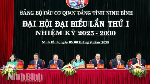 Phiên trù bị Đại hội đại biểu Đảng bộ các cơ quan Đảng tỉnh Ninh Bình lần thứ I, nhiệm kỳ 2025 - 2030