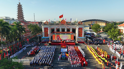 Khai mạc Ngày hội Văn hóa - Thể thao truyền thống khu vực Hải Hậu