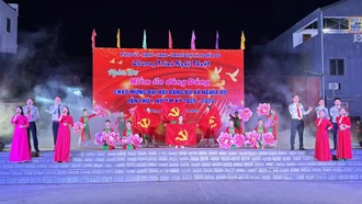 Đặc sắc chương trình nghệ thuật chào mừng Đại hội Đảng bộ xã Nghĩa Đô lần thứ I