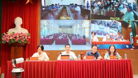 Cử tri 4 xã: Quốc Oai, Kiều Phú, Phú Cát, Hưng Đạo kiến nghị về dân sinh