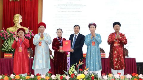 Đại hội Hội Bảo vệ và phát huy di sản “Thực hành tín ngưỡng thờ Mẫu Tam phủ của người Việt” tỉnh Ninh Bình