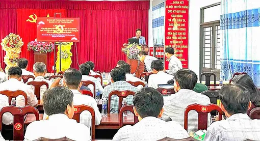 Đảng ủy xã Thạnh Quới quán triệt, triển khai Quy định về công tác kiểm tra, giám sát 