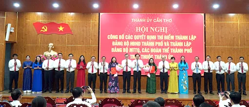 Thí điểm thành lập 2 đảng bộ trực thuộc Thành ủy Cần Thơ 
