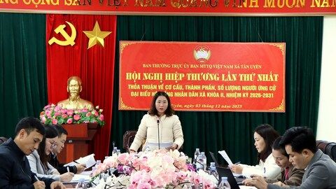 Lai Châu: Hội nghị hiệp thương lần thứ nhất Ủy ban MTTQ Việt Nam xã Tân Uyên