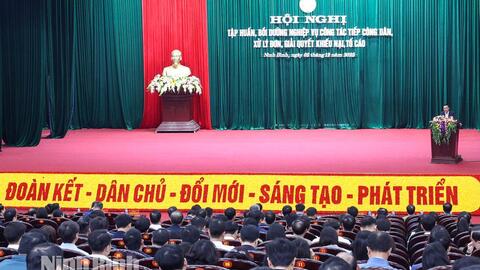 Tập huấn, bồi dưỡng nghiệp vụ công tác tiếp công dân, xử lý đơn, giải quyết khiếu nại, tố cáo