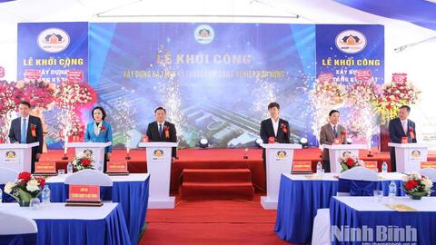 Khởi công xây dựng hạ tầng kỹ thuật Cụm công nghiệp Hợp Hưng