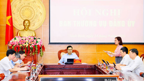 Ban Thường vụ Đảng ủy các cơ quan Đảng tỉnh thảo luận, cho ý kiến vào một số nội dung thuộc thẩm quyền