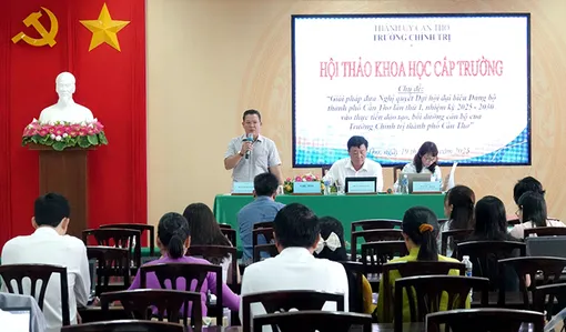 Đưa Nghị quyết Đại hội đại biểu Đảng bộ TP Cần Thơ vào thực tiễn đào tạo, bồi dưỡng cán bộ của Trường Chính trị thành phố 