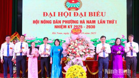 Hội Nông dân phường Hà Nam và xã Gia Vân tổ chức thành công Đại hội lần thứ I, nhiệm kỳ 2025 - 2030
