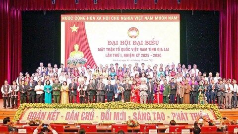 Phó Chủ tịch Hoàng Công Thủy dự Đại hội đại biểu MTTQ Việt Nam tỉnh Gia Lai lần thứ I, nhiệm kỳ 2025-2030