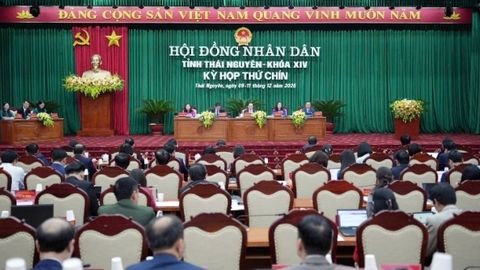 Khai mạc Kỳ họp thứ Chín, Hội đồng nhân dân tỉnh Thái Nguyên khóa XIV