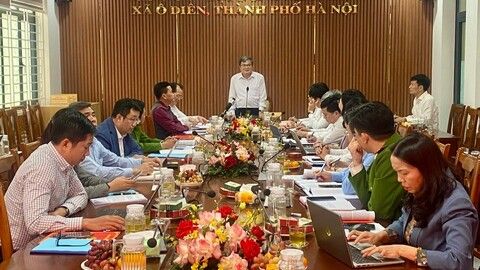 Đoàn giám sát số 20 của Thành ủy về làm việc với Ban Thường vụ Đảng ủy xã Ô Diên: Gợi mở nhiều định hướng phát triển