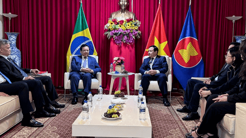 Đồng chí Phó Trưởng Ban Chính sách, chiến lược Trung ương Nguyễn Đức Hiển và Đoàn công tác làm việc tại Brazil