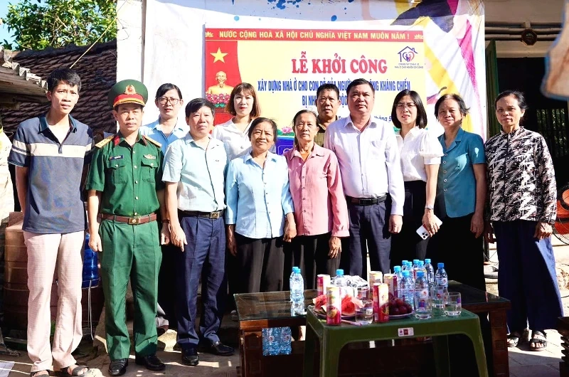 Khởi công xây dựng nhà ở cho con đẻ của người hoạt động kháng chiến bị nhiễm chất độc hóa học