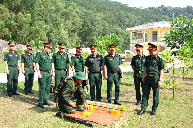 Bộ CHQS tỉnh Thanh Hóa kiểm tra huấn luyện chiến sĩ mới